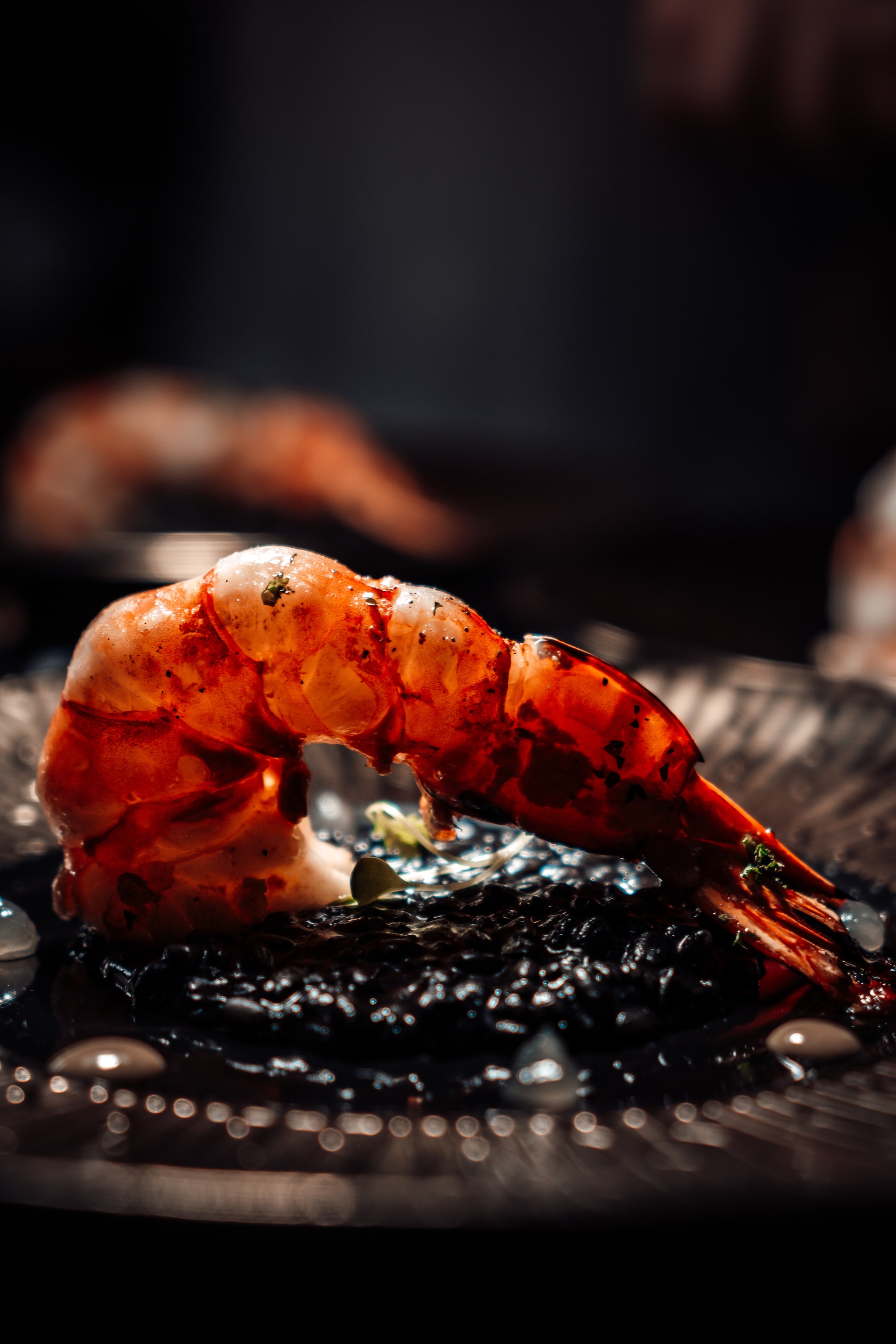 shrimp served on plate